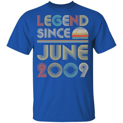 Legend Since June 2009 Vintage 12th Birthday Gifts Youth-Youth Shirt-Youth T-Shirt-Royal