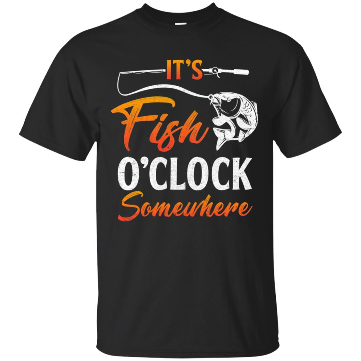 It's Fish O'clock Dad Papa Fishing Fish Father's Day