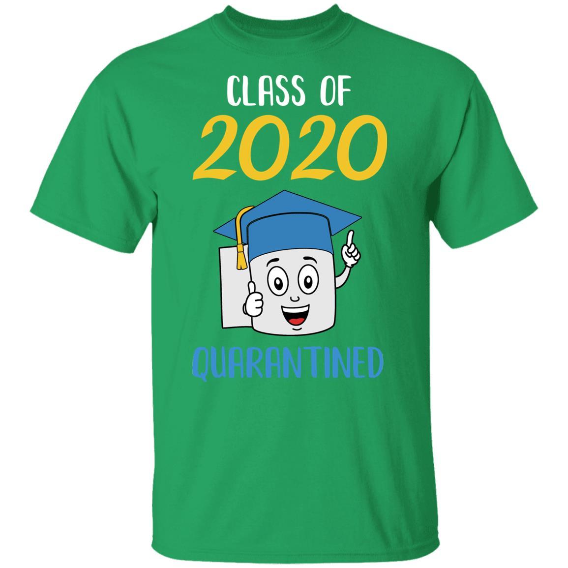 Class Of 2020 Graduating Class In Quarantine School Youth-Youth Shirt-Youth T-Shirt-Irish Green