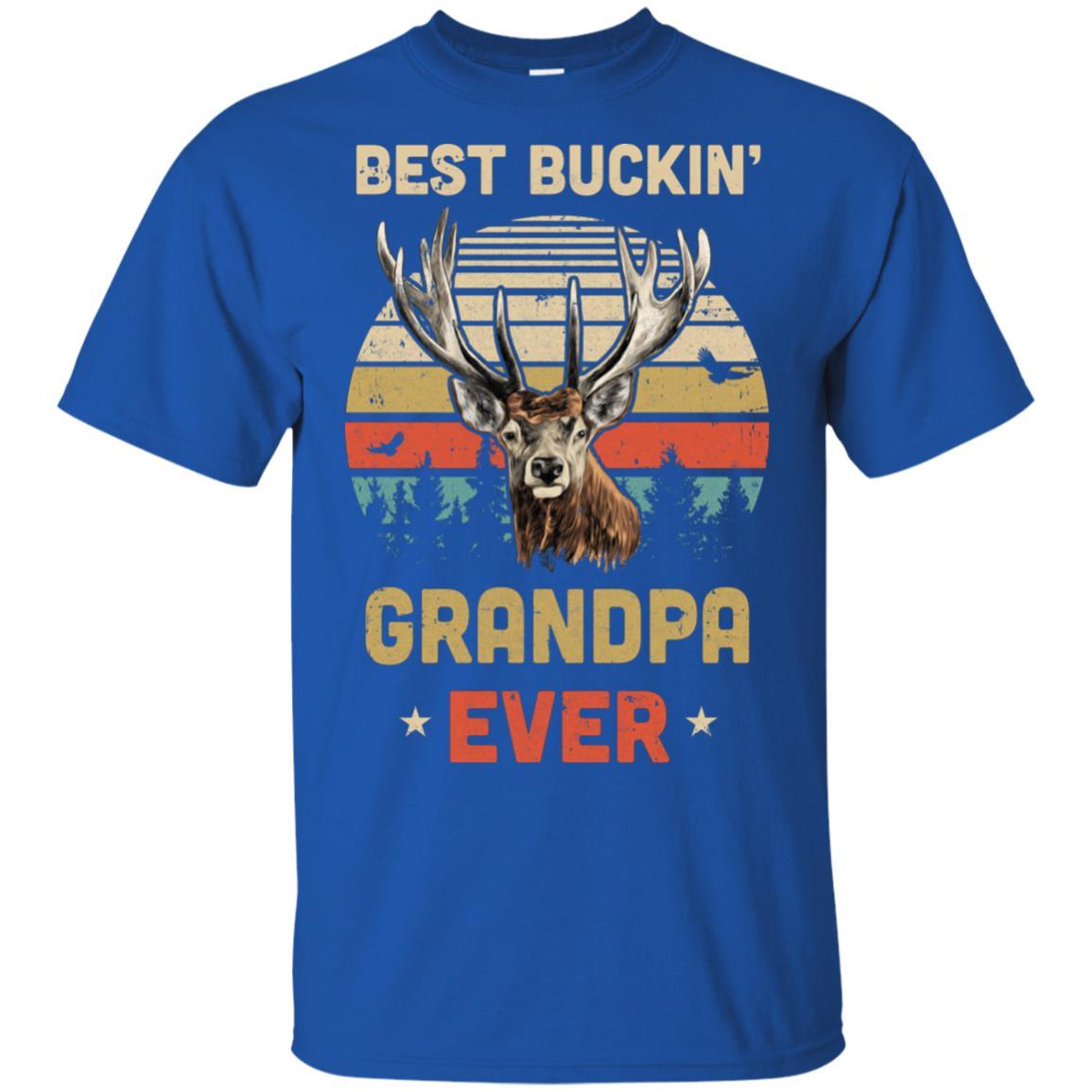 Vintage Best Buckin' Grandpa Ever Gift For Father Day-T-Shirt & Hoodie-Classic T-Shirt-Royal