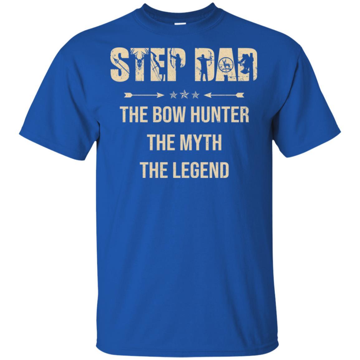 Step Dad The Bow Hunter The Myth The Legend Funny Hunting-T-Shirt & Hoodie-Classic T-Shirt-Royal
