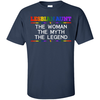 Lesbian Aunt The Woman The Myth The Legend-T-Shirt & Hoodie-Classic T-Shirt-Navy