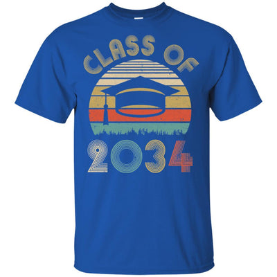 Class Of 2034 Grow With Me Graduation First Day Of School Youth-Youth Shirt-Youth T-Shirt-Royal