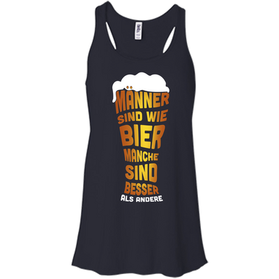M‚àö¬ßnner Sind Wie Bier Manche Sind Besser Als Andere-T-Shirt & Hoodie-Women's Flowy Racerback Tank-Midnight
