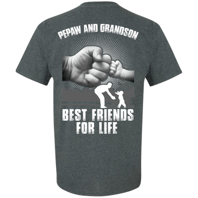 Pepaw And Grandson Best Friends For Life-T-Shirt & Hoodie-Classic T-Shirt-Dark Heather