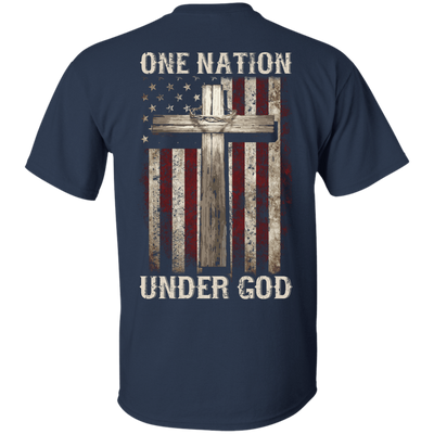 One Nation Under God-T-Shirt & Hoodie-Classic T-Shirt-Navy
