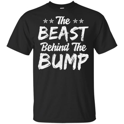 The Beast Behind The Bump Announcement Dad Fathers Day-T-Shirt & Hoodie-Classic T-Shirt-Black