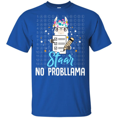 STAAR Test Day Llama For Students Teacher Youth-Youth Shirt-Youth T-Shirt-Royal