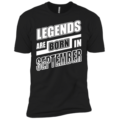 Legends are born in SEPTEMBER-T-Shirt & Hoodie-Premium T-Shirt-Black