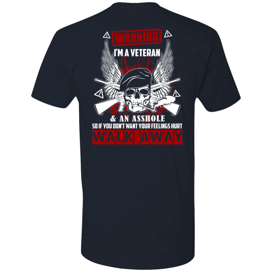 I'm A Veteran And An A**hole-T-Shirt & Hoodie-Premium T-Shirt-Midnight Navy