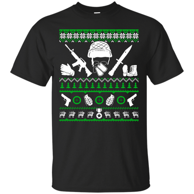 Veteran Christmas Sweater-T-Shirt & Hoodie-Classic T-Shirt-Black