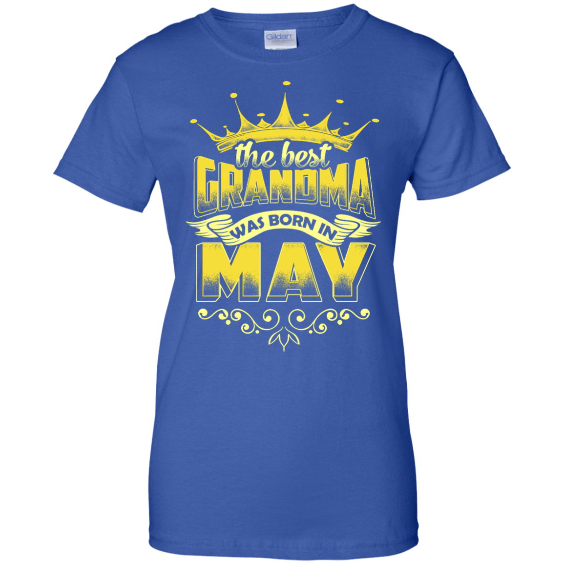 The Best Grandma Was Born In May-T-Shirt & Hoodie-Women's T-Shirt-Royal