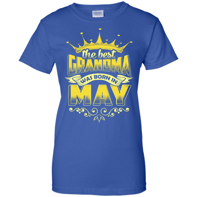 The Best Grandma Was Born In May-T-Shirt & Hoodie-Women's T-Shirt-Royal