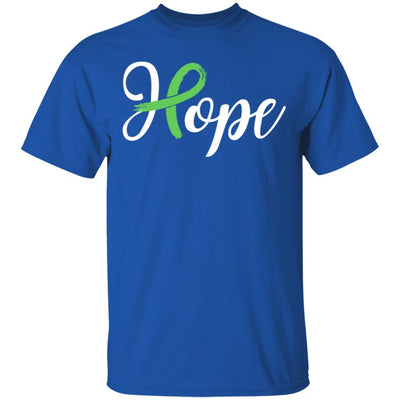 Kidney Disease Liver Cancer Awareness Green Ribbon Hope-T-Shirt & Hoodie-Classic T-Shirt-Royal