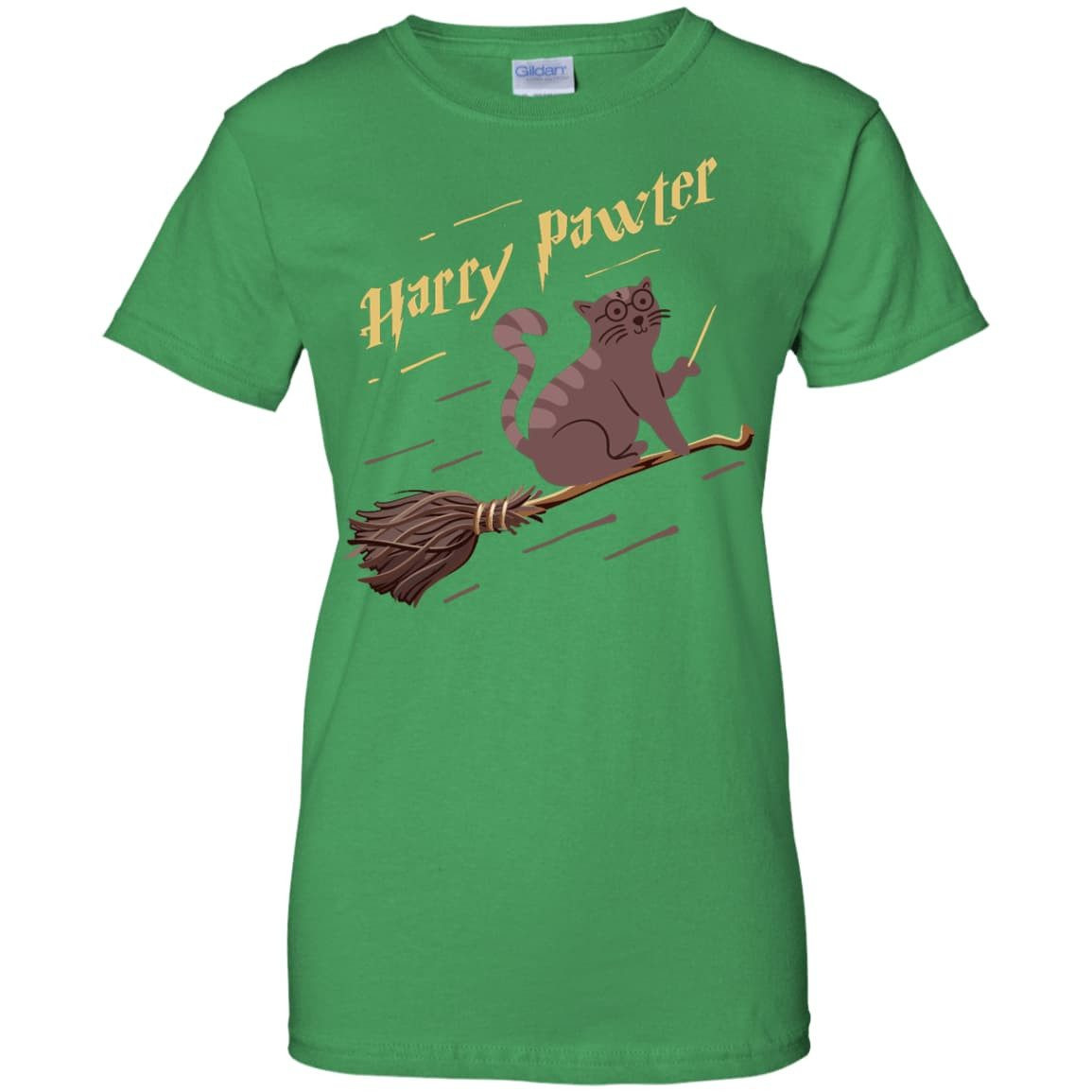 Harry Pawter Cat Lover-T-Shirt & Hoodie-Women's T-Shirt-Irish Green