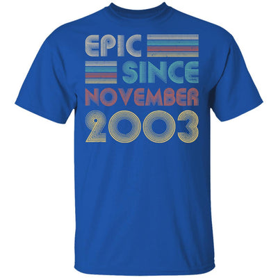 Epic Since November 2003 Vintage 18th Birthday Gifts-T-Shirt & Hoodie-Classic T-Shirt-Royal