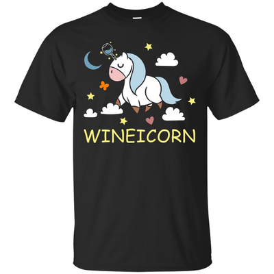 Funny Wine Unicorn Wineicorn-T-Shirt & Hoodie-Classic T-Shirt-Black