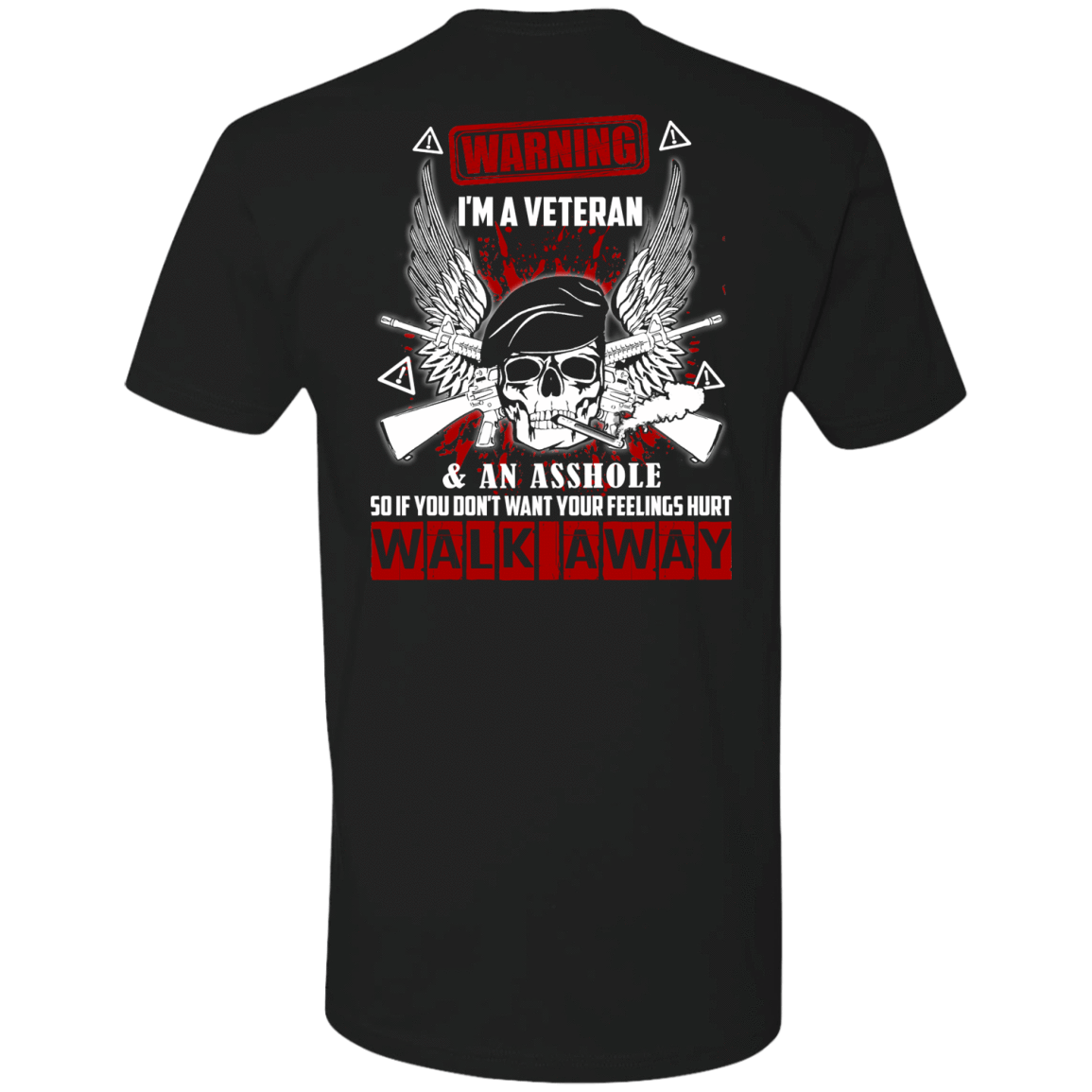 I'm A Veteran And An A**hole-T-Shirt & Hoodie-Premium T-Shirt-Black