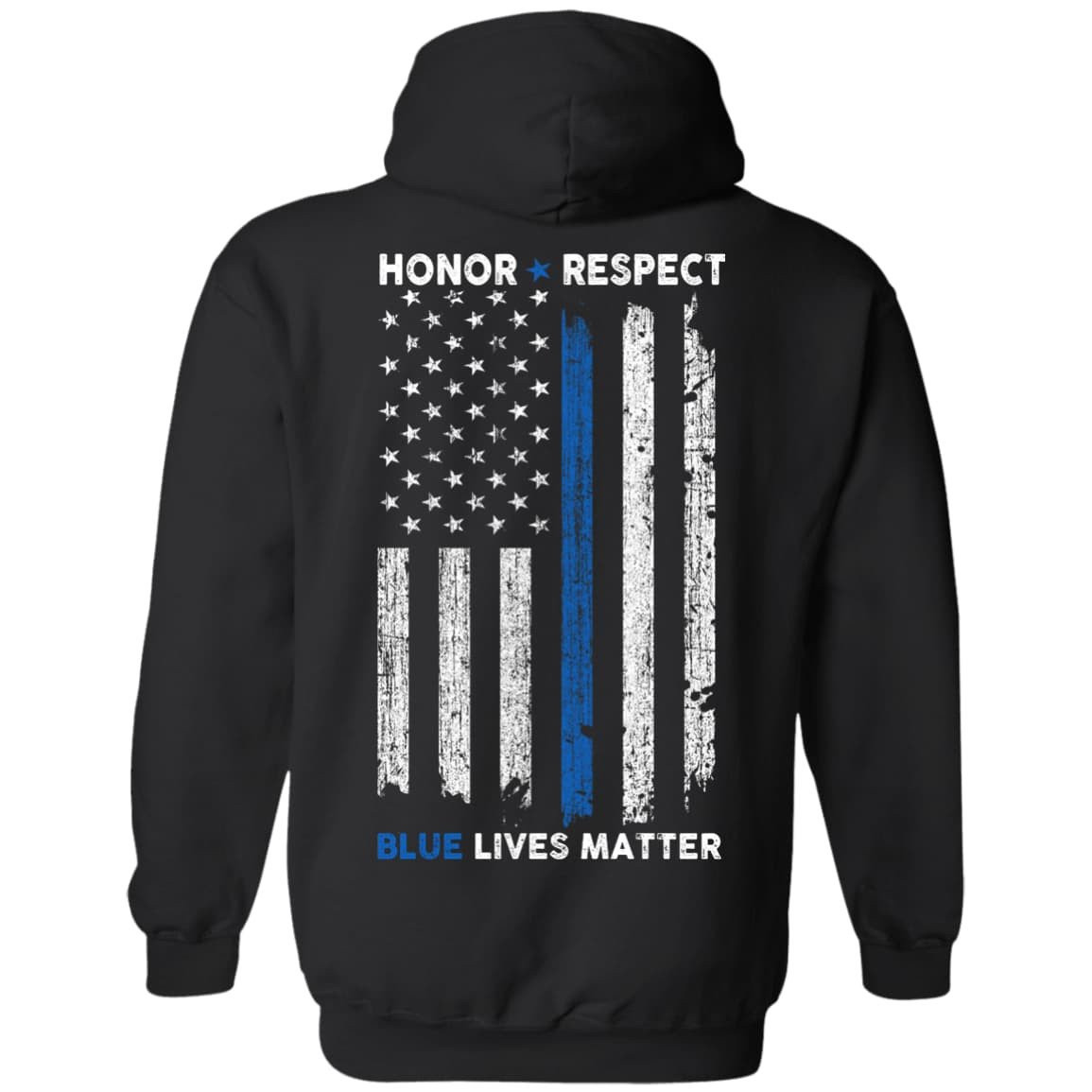 Honor and Respect Police Week-T-Shirt & Hoodie-Pullover Hoodie-Black