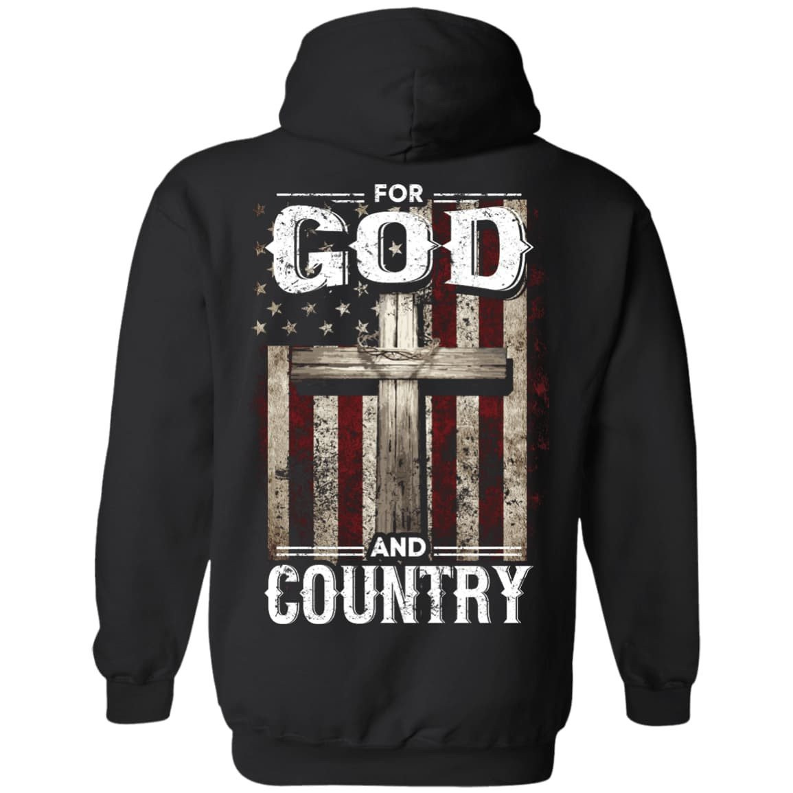 For God and Country-T-Shirt & Hoodie-Pullover Hoodie-Black