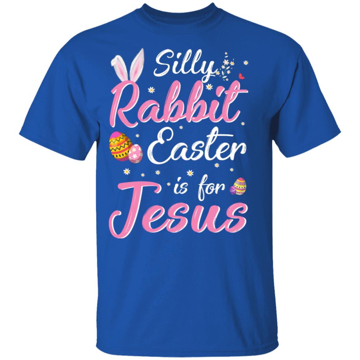 Cute Silly Rabbit Easter Is For Jesus Christians Gift Youth-Youth Shirt-Youth T-Shirt-Royal