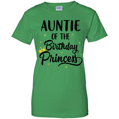 Auntie Of The Birthday Princess Matching Family Party-T-Shirt & Hoodie-Women's T-Shirt-Irish Green