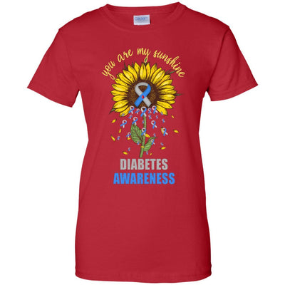 You Are My Sunshine Diabetes Awareness-T-Shirt & Hoodie-Women's T-Shirt-Red