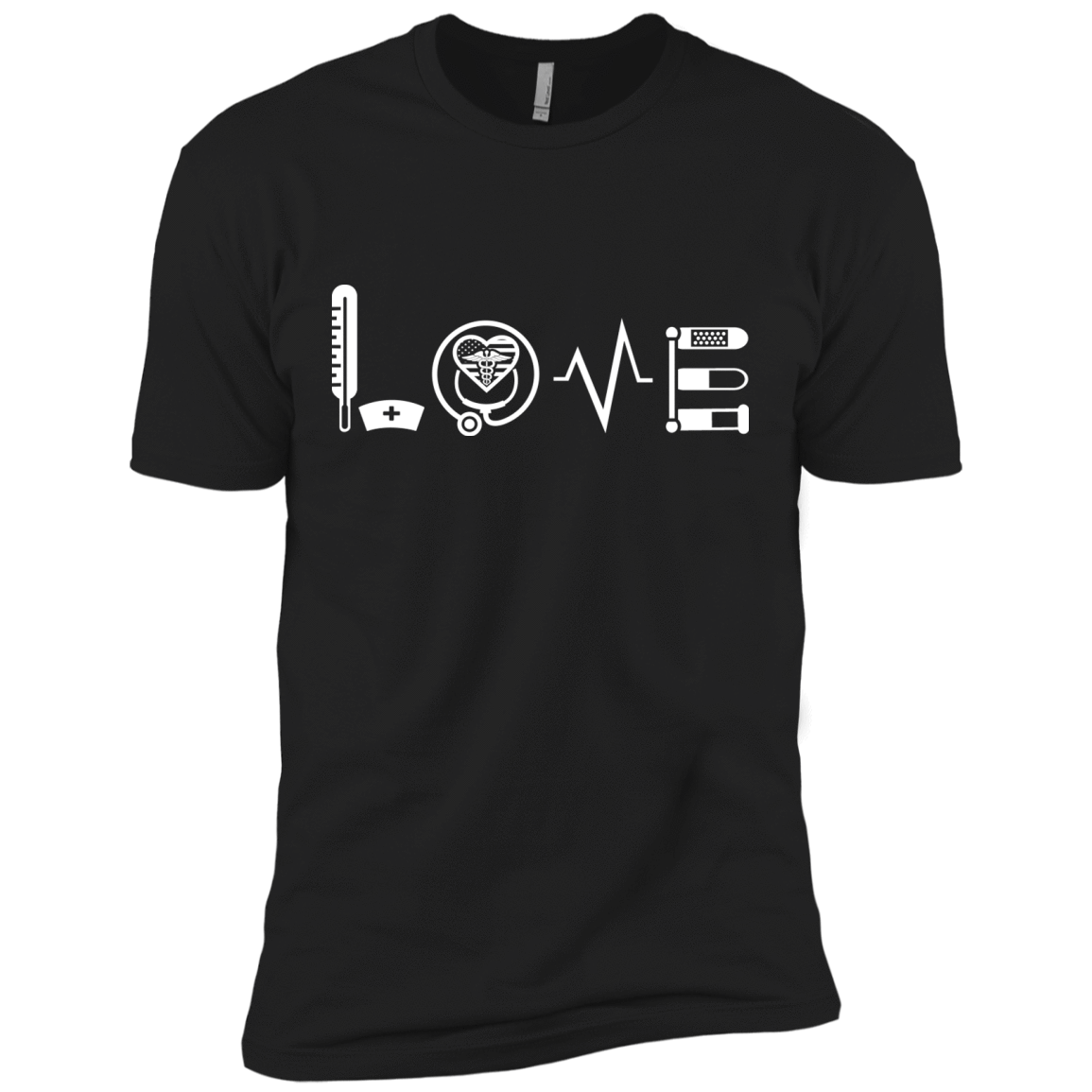 MY LOVE NURSING NURSE-T-Shirt & Hoodie-Premium T-Shirt-Black