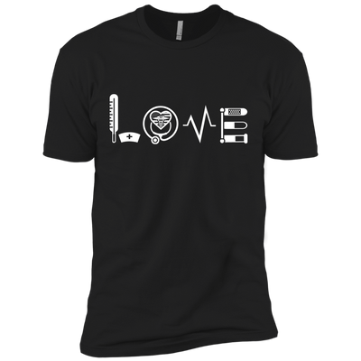 MY LOVE NURSING NURSE-T-Shirt & Hoodie-Premium T-Shirt-Black