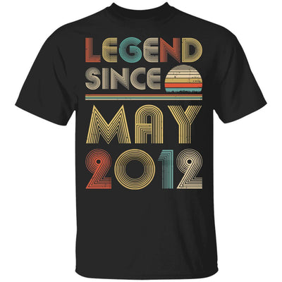 Legend Since May 2012 Vintage 9th Birthday Gifts Youth-Youth Shirt-Youth T-Shirt-Black