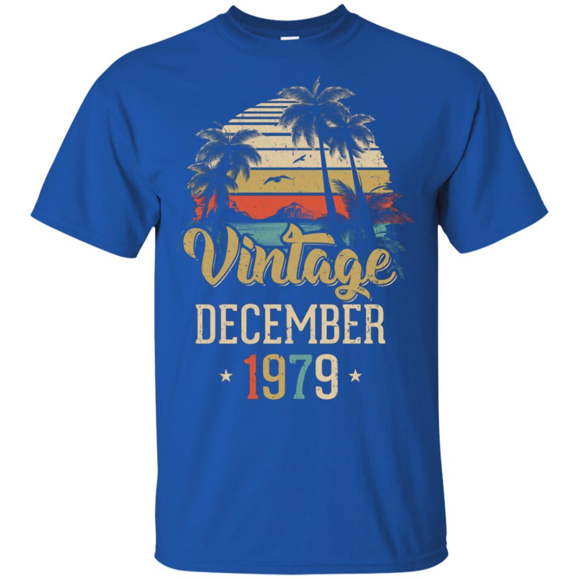 Retro Classic Vintage December 1979 42th Birthday Gift-T-Shirt & Hoodie-Classic T-Shirt-Royal