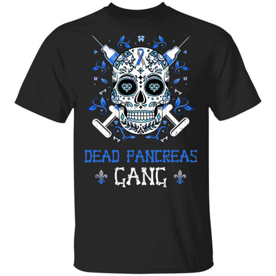 Dead Pancreas Gang Skull Diabetes Awareness Gifts-T-Shirt & Hoodie-Classic T-Shirt-Black
