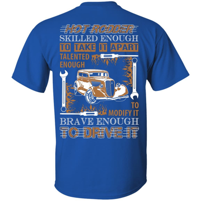 Hot Rodder Skulled Enough To Take It Apart-T-Shirt & Hoodie-Classic T-Shirt-Royal