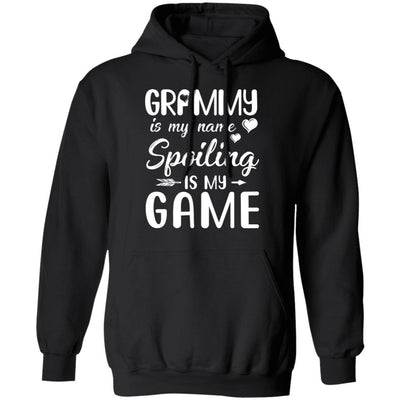 Grammy Is My Name Spoiling Is My Game Funny Mothers Day-T-Shirt & Tank Top-Pullover Hoodie-Black