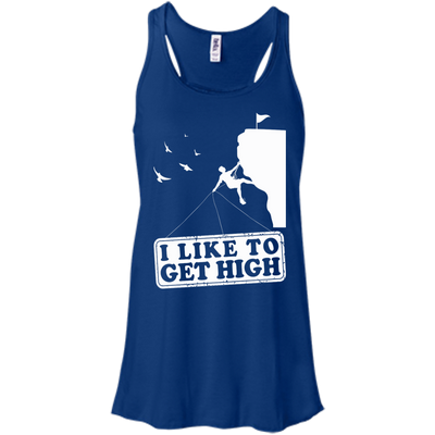 I Like To Get High-T-Shirt & Hoodie-Women's Flowy Racerback Tank-True Royal