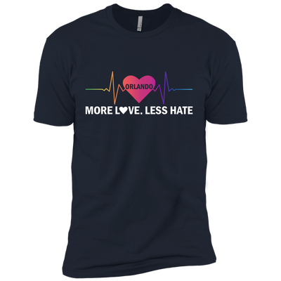 More Love Less Hate - Orlando-T-Shirt & Hoodie-Premium T-Shirt-Midnight Navy