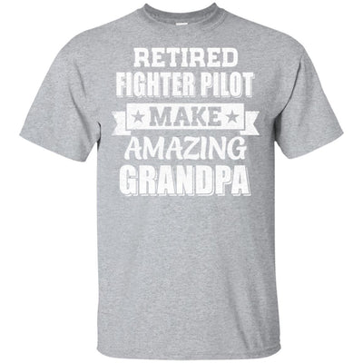 Funny Retired Fighter Pilot Make Amazing Grandpa Gifts-T-Shirt & Hoodie-Classic T-Shirt-Sport Grey