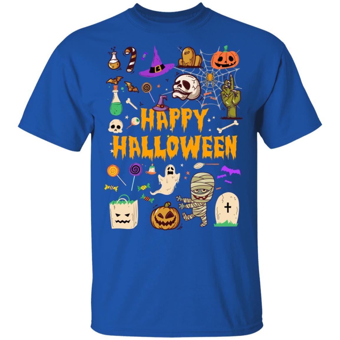 Happy Halloween Scary Retro Gift-T-Shirt & Hoodie-Classic T-Shirt-Royal