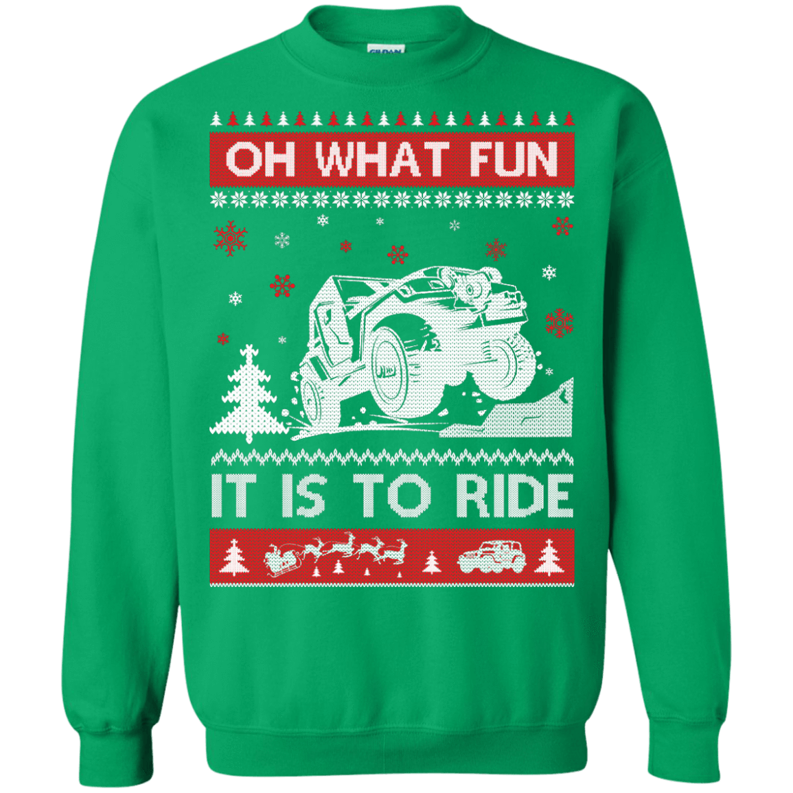 Jeep Sweater Christmas Oh What Fun It Is To Ride