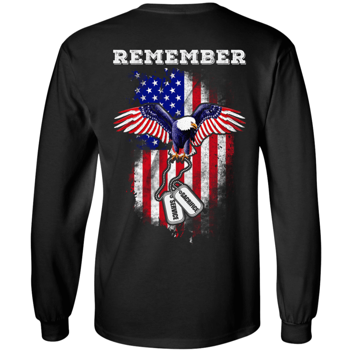 Remember Sacrifice Service-T-Shirt & Hoodie-Long Sleeve T-Shirt-Black