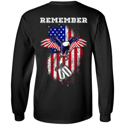 Remember Sacrifice Service-T-Shirt & Hoodie-Long Sleeve T-Shirt-Black