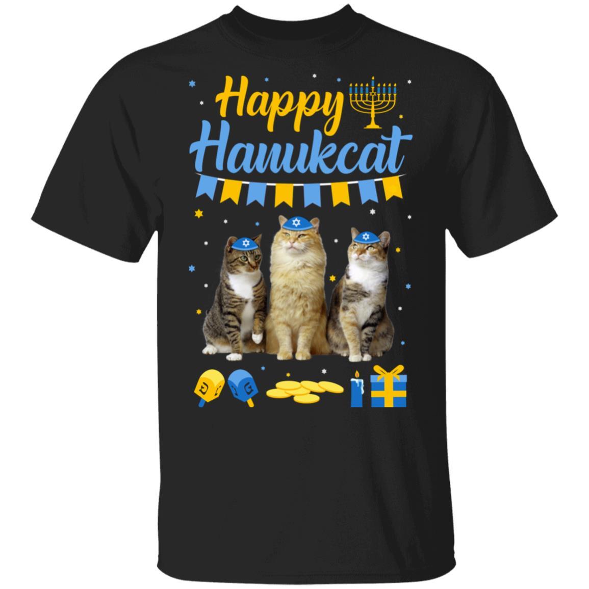 Jewish Hanukkah Cat Happy Hanukcat Christmas Gift
