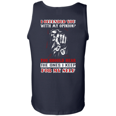 I Offended You With My Opinion-T-Shirt & Hoodie-Unisex Tank-Navy