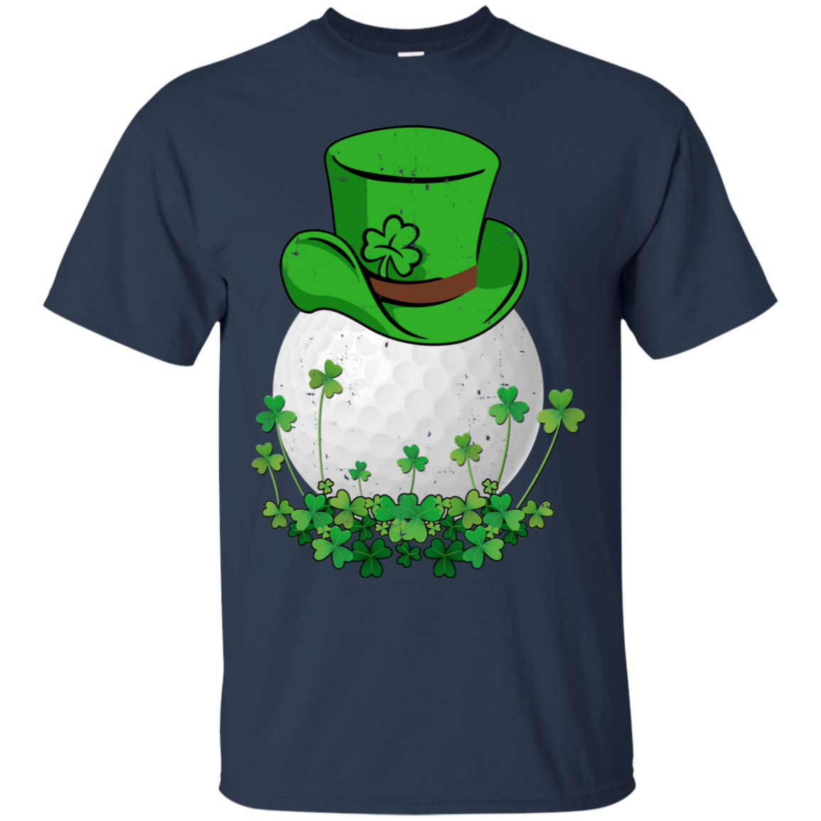 Shamrock Golf Leprechaun St Patricks Day-T-Shirt & Hoodie-Classic T-Shirt-Navy