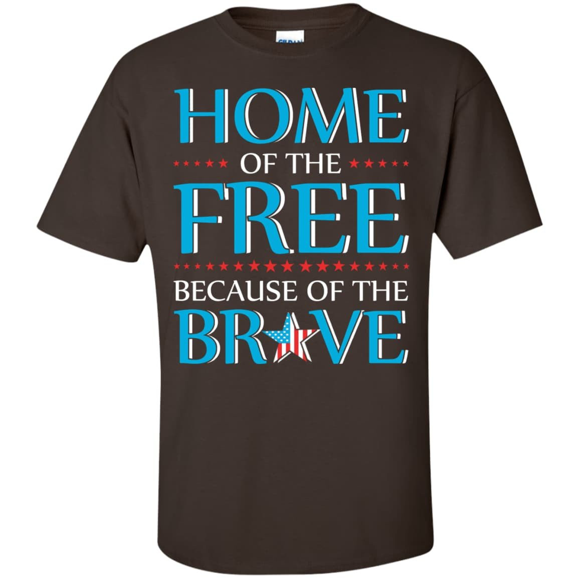 Home Of The Free-T-Shirt & Hoodie-Classic T-Shirt-Dark Chocolate