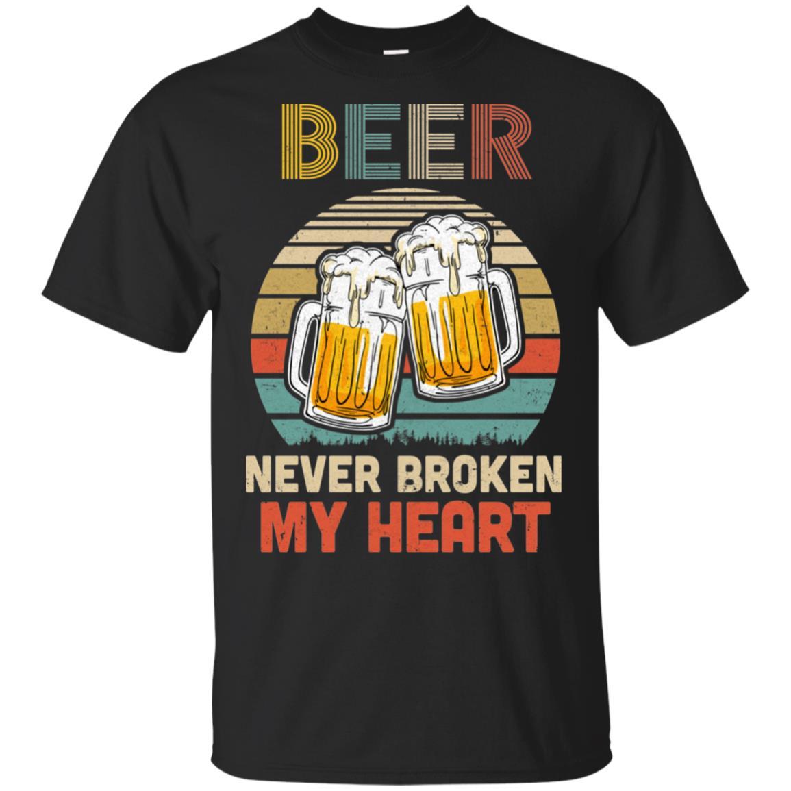Vintage Beer Never Broke My Heart Funny Drinking
