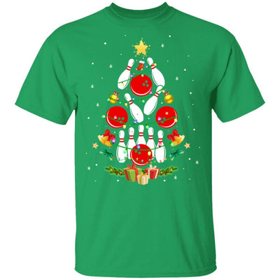 Funny Bowling Christmas Tree Light Xmas Gift-T-Shirt & Sweatshirt-Classic T-Shirt-Irish Green
