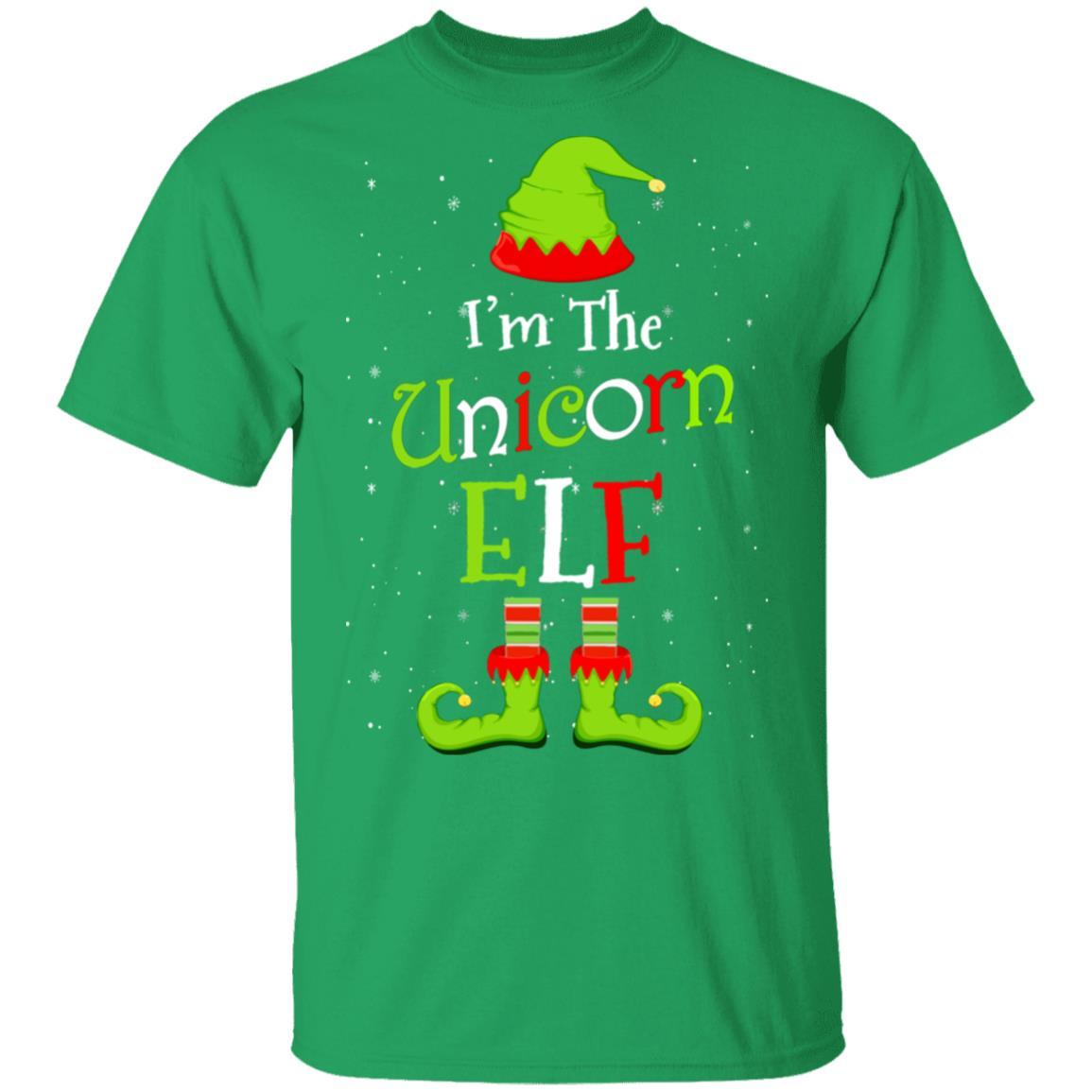 I'm The Unicorn Elf Family Matching Funny Christmas Group Gift-T-Shirt & Sweatshirt-Classic T-Shirt-Irish Green