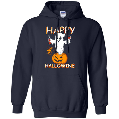 Happy Hallowine - Halloween Wine-T-Shirt & Hoodie-Pullover Hoodie-Navy