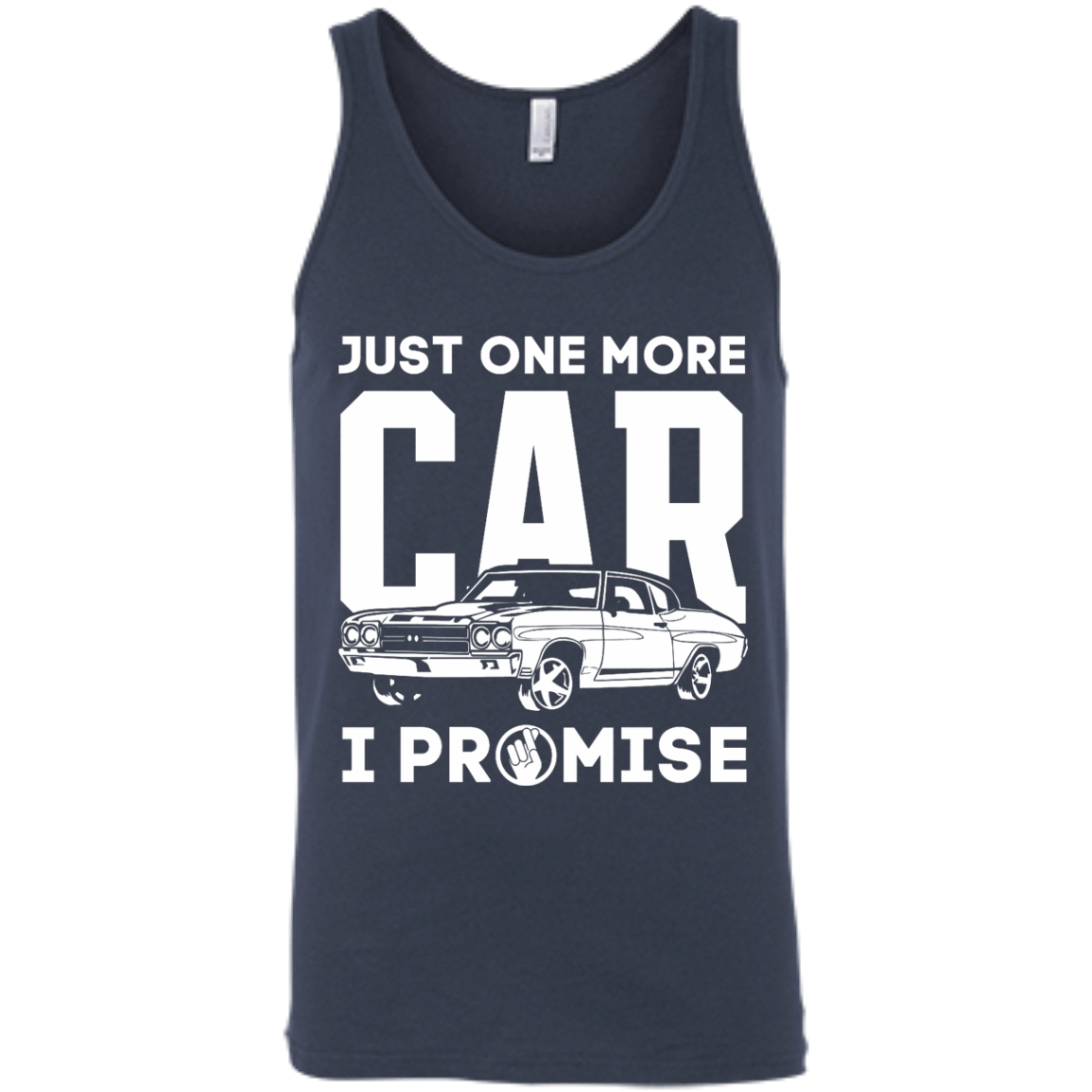 Just One More Car I Promise-T-Shirt & Hoodie-Unisex Tank-Navy